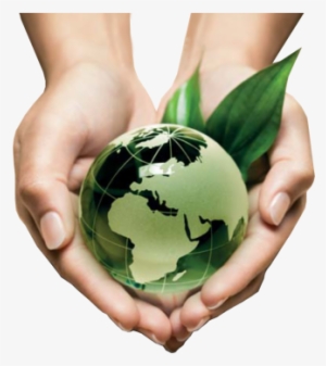 Globe In The Palm Of Hands Suggesting Environmental - Green Planet In Hands Png #2535745