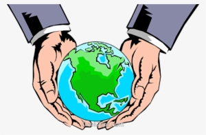Hands Holding Globe Royalty Free Vector Clip Art Illustration - Hands Holding The World Clipart #2535803
