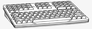 Computer Keyboard 1 Picture Royalty Free Download - Computer Keyboard Line Drawing #2535829