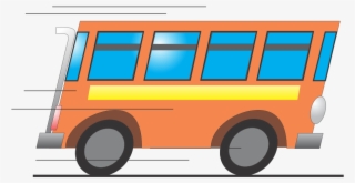 School Bus Clip Art At Clker - Running Bus Cartoon #2536040