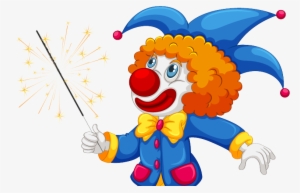 Clown Riding A Unicycle #2536096