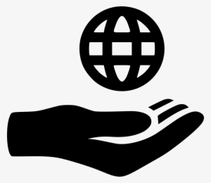 Hand Globe - - Language Icon Vector #2536192
