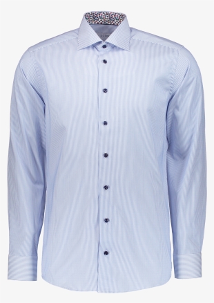 Long Sleeve Contemporary Fit Woven In Blue Pinstripe - Shirt #2536372