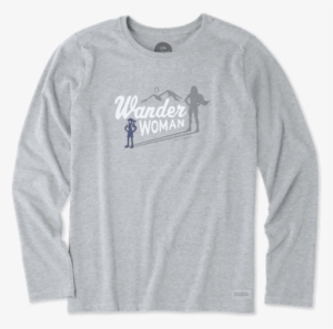 Women's Wander Woman Hike Long Sleeve Crusher Tee - Long-sleeved T-shirt #2536501