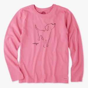 Women's Amigo Long Sleeve Crusher Tee - Life Is Good Women's Amigo Long Sleeve Crusher Tee #2536505