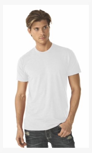 White T Shirt Model Png - Next Level 6210 White #2536567