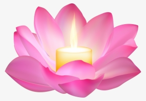 Lotus Candle Png #2536667