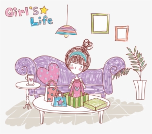 Girls Life - Girls Life Vector #2537254