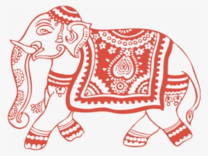Indian Elephant Design Png #2537321