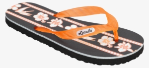 Locals Women's Mix Flower Orange Slippa - Flip-flops #2537539