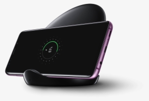 Galaxy S9 On Wireless Charger Stand In Black - Samsung Note 9 Wireless Charger #2537932