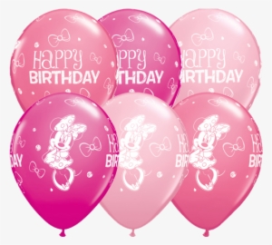 11" Minnie Mouse Birthday Latex Balloons X - 11" Minnie Mouse Birthday Latex Balloons X 25 #2538829
