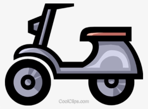 Symbol Of A Motor Scooter Royalty Free Vector Clip - Clip Art #2539367