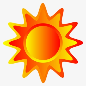 Red Orange And Yellow Sun Clip Art At Clker - Summer Driving Safety Tips #2539696