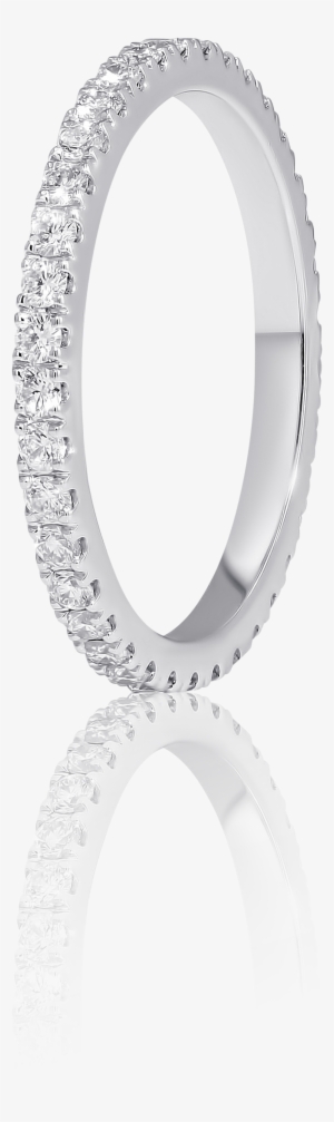 Pavé Diamond Eternity Wedding Ring In 18k White Gold - Platinum #2539975