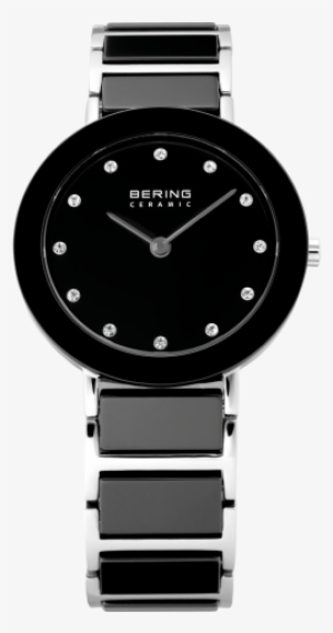 Ladies Black Ceramic Link Watch - Ceramic Collection Ladies Watch V1664826 #2540666