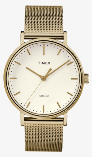 Fairfield 37mm Mesh Band Watch - Timex - Fairfield - Watches (silver Mesh / White Dial) #2540806