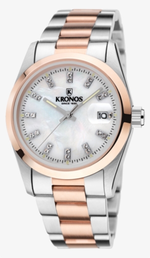 86313756 - Elegance Ladies Zirconia Bicolorkronos Watches #2540848