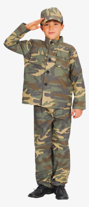 Sentinel Army Soldier Boys Fancy Dress Military Commando - Boy In Army Uniform #2543306