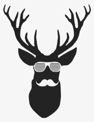 Hipster Deer Rubber Stamp - Png Hipster #2543798