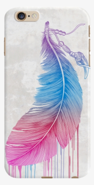 Dailyobjects Rainbow Feather Case For Iphone 6 Plus - Colors Of A Feather #2544036