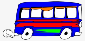 Blue Bus Svg Clip Arts 600 X 293 Px #2544482