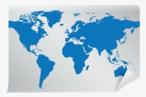 World Map Illustration On Gray Background Wall Mural - World Map #2544646