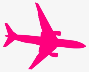 Small - Pink Airplane Png #2545817
