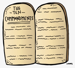 Ten Commandments Stone Tablets Clipart - Ten Commandments Clipart #2547186