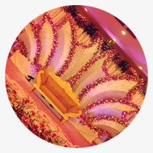 Indian Wedding Stage Decoration - Wedding Stage Decoration In Red #2547265