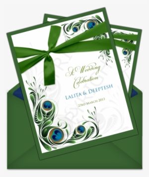 Letter Style Email Wedding Card Templates - Sample Wedding Invitation Green #2547292