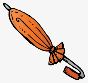 Umbrella Clipart Folded - Melonheadz Black And White Umbrella #2547834