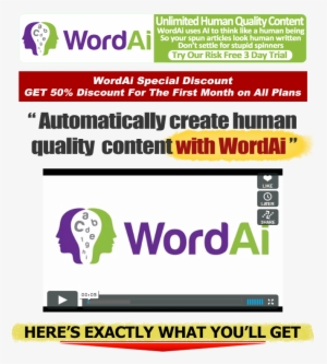 [sale] Wordai Special Discount Plus Bonuses - Content Word #2549195