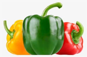 Capsicums - Green And Red Bell Pepper Png #2550467