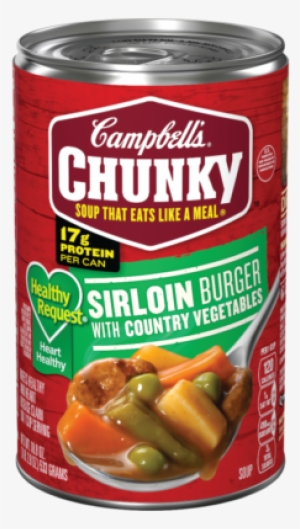 Healthy Request® Sirloin Burger With Country Vegetables - Campbell's Chunky Sirloin Burger Soup #2550524