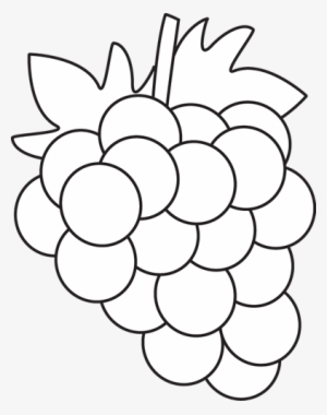 Grapes Clipart Black And White #2552207