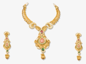 Gold Jewellery - Png Jewellers Gold Necklace Design #2553716