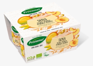 Soya With Peach And Mango Alternative To Yogurt - Provamel Organic Soya Blueberry Yoghurt Alternative #2554108