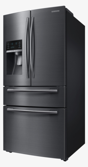Samsung Bottom Freezer And French Doors Refrigerator - Samsung 25 Cu.ft. 4 Door French Door Black Stainless #2555459