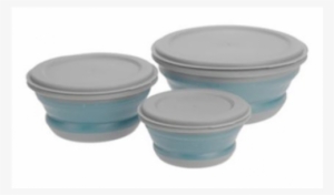 Summit 3 Piece Pop-up Bowl Set - Summit Bowl Set - 3 Piece - Blue/lime #2555504