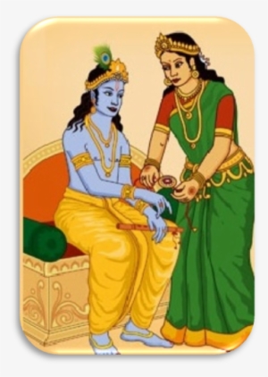 The Date On Which It Falls Varies Every Year - Raksha Bandhan Krishna And Draupadi #2555762