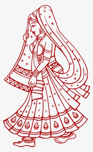 Image Description - Indian Bride Vector Png #2555923