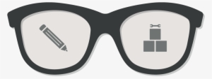 Glasses With Icons Png Vertix Logo Ideas - Wire Frame Glasses Vector #2556546