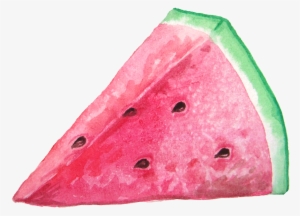 Hand Painted Sweet Watermelon Transparent - Summer Watercolor #2557312