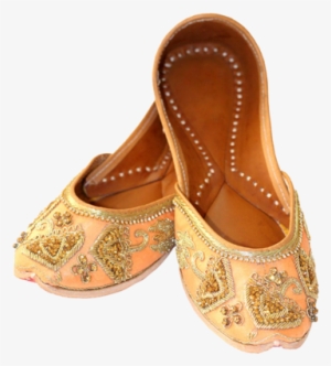 Women Leather Punjabi Jutti Parasol - Ladies Jutti Png #2557803