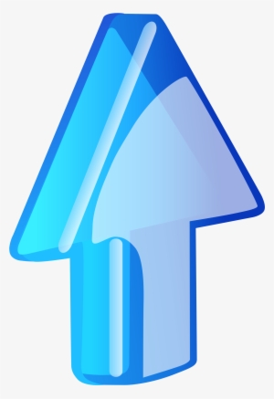 Open - Blue Glass Arrow Png #2557881