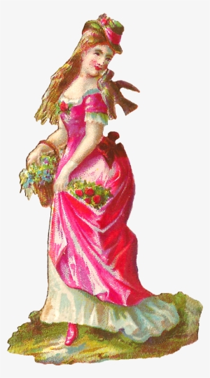 Woman In Red Dress Png Images - Victorian Women Png #2558009