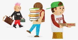 Student Services - College Students In Cartoon Png #2558367