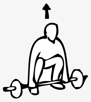 Weight Lifting Outline Sports Clip Art Free Vector #2559620
