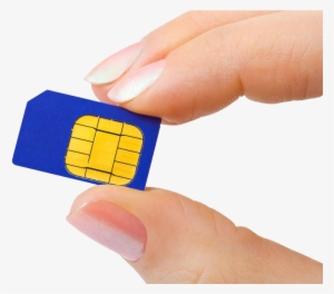 Sim Cards On Hand Png Image - Ethio Telecom Sim Card #2560173